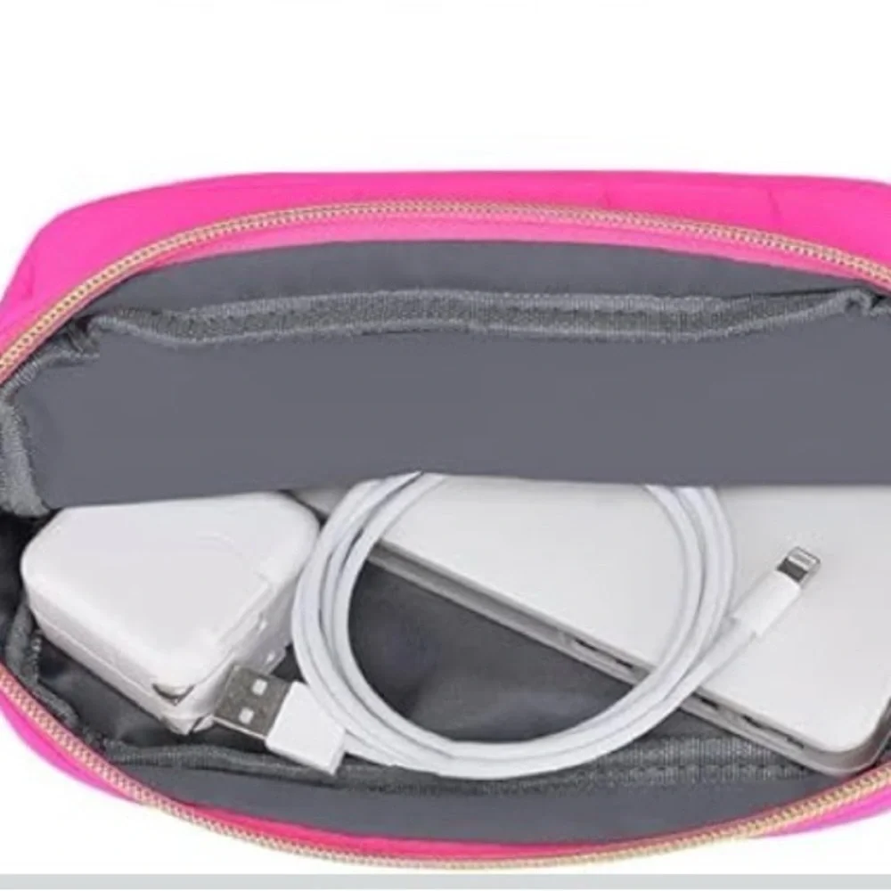 #14. Pink Puffy Tablet Laptop Sleeve Set 13.3”
